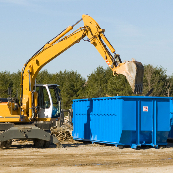 can i choose the location where the residential dumpster will be placed in Hannahs Mill